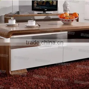 Hot Selling Design MDF Coffee Table With White Drawers 1456A thumbnail-4