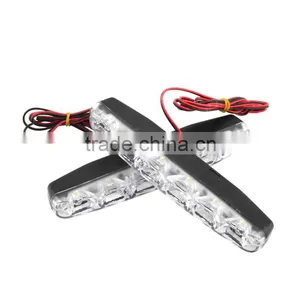 2pcs NEW High Quality 6 LED Daytime Driving Running Light DRL Car Fog Lamp Waterproof White DC 12V thumbnail-4