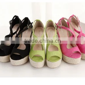 Shoes Factory China Wedge Shoes New Design Rubber Wedge Sandals thumbnail-3