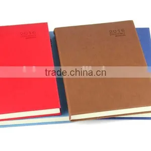 Simple Design High Quality 2016/2017 Embossed Leather Diary With Multicolor Quality Choice thumbnail-2