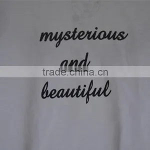 Custom Logo Promotional 100% Cotton Printing Elongated White Women Ladies t Shirt thumbnail-4
