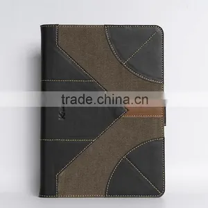 Genuine Cowhide Leather Case for IPad Mini 4 Handmade Waxed Canvas Case for Ipad Mini Sleeve thumbnail-2