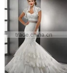 White Beautiful Wedding Dress thumbnail-3