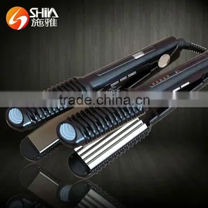 2015 New Products Hair Dressing Tools 2 in 1 LCD and LED Unite Flat Iron Hair Straightener Titanium SY-869 thumbnail-1