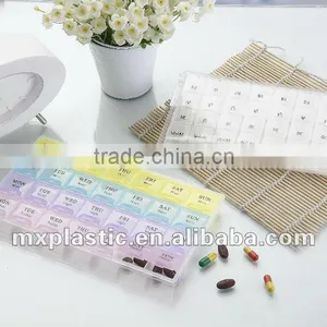 Monthly,7days, Clear Transparent Plastic Pill Box thumbnail-1