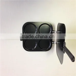 Carbon Steel Non Stick 4 Round Shape Pancake Cake Mould Bakeware thumbnail-2