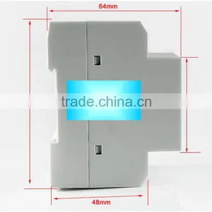 Din Rail LED AC 80-300V 99.9A Voltmeter Ammeter Display Active Power and Power Factor Time Energy Meter Voltage Current thumbnail-4