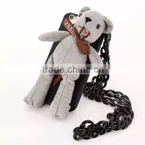 Luxury Teddy Bear Stand Heat TPU Mobile Phone Cover Case For Apple IPhone 5G 5S 6S 6 Plus thumbnail-4