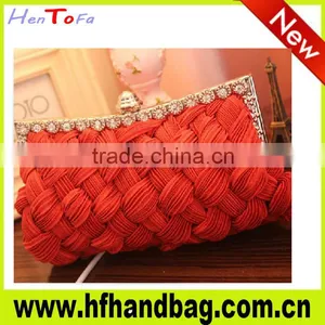 Factory Sell Beautiful Woven Evening Clutch Bags Vogue Cluth Bag Lady Hand Bag thumbnail-1