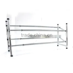 Multipurpose Flexible Floding Metal Wire Stainless Steel Iron Tubes With Plated Shoe Rack Shoe Shelf for Cabinet for Living Room thumbnail-3