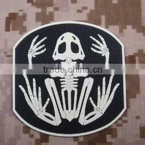 Navy Devgru Seal Team 6 Skeleton Frog Frogman Morale Pvc Rubber Patch Army Tactical Swat Patch 3d Morale Badge Military Patches thumbnail-1