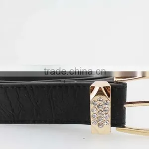 NEW Fashion Women's Fashion 30Mm pu Leather Rhinestone Belt for Women Jeans thumbnail-5