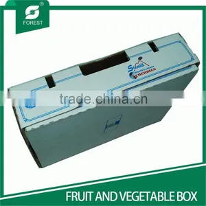 NEW STYLE WHITE CORRUGATED FRUITS PACKAGING BOXES WITH HOILES thumbnail-4