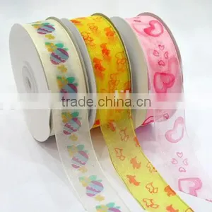 Silk Ink Print Grosgrain Ribbon, Silver Foil Satin Ribbon,Custom ,Logo Printed thumbnail-2