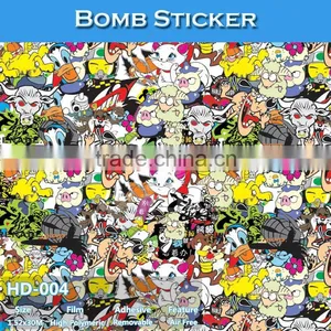HD-008 Hot Sale Car Stickers Own Design Vinyl Bomb Sticker thumbnail-4