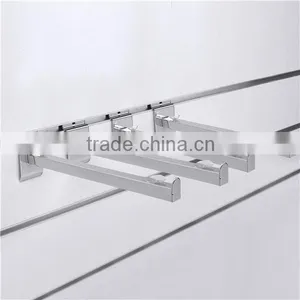 Metal Pipe Holder Slatwall Marble Shelf Bracket thumbnail-3