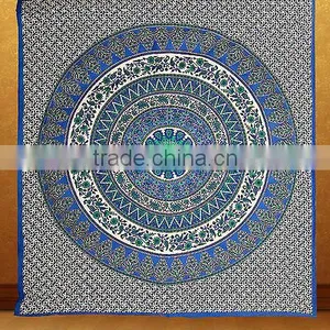 Indian Hippie Mandala Tapestry Bedspread Boho Art Mandala Tapestries Wall Hanging thumbnail-1