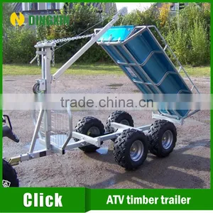 Atv Wood Trailer With Manual Winch thumbnail-4