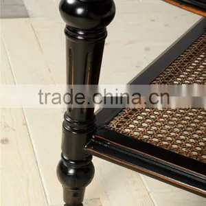 French Style Wooden Round Side Coffee Table thumbnail-4