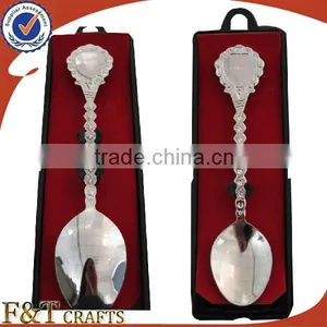 Wholesales Iron Bank Plating Nickle Long Handle Spoon for Sales thumbnail-1