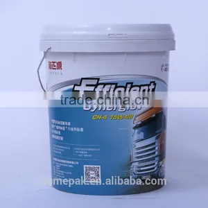 20L IML Paint Plastic Bucket With Lid and Handle thumbnail-2