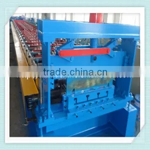 555 Metal Deck Sheet Trapezoid Profile Roll Forming Making Machine for Sale thumbnail-1