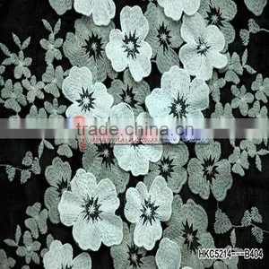 Professional Fabric Manufacturer High Quality Mesh 3d Flower Embroidered Lace thumbnail-3