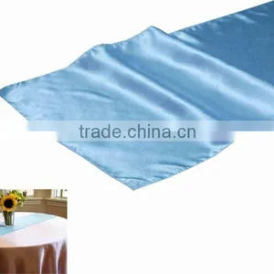 Blue Satin Table Runner for Wedding thumbnail-1