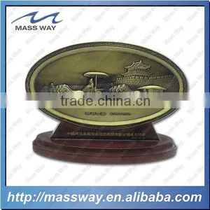 Souvenir Oval Shape Metal Commemorative Plates thumbnail-1