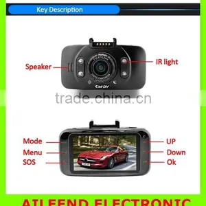 Ambarella 2.7" LCD 1080P Full HD Car DVR Recorder Camera GF100 170 Wide Angle 4X Zoom G-sensor Night Vision SOS Motion Detection thumbnail-6