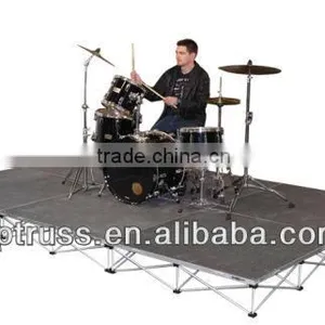 2015 RP Smart Aluminum Movable Stages With Tempered Glass or Plywood Platform or Acrylic thumbnail-1