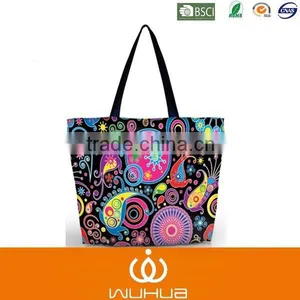 Recycle Canvas Shopping Bag With Zipper thumbnail-1