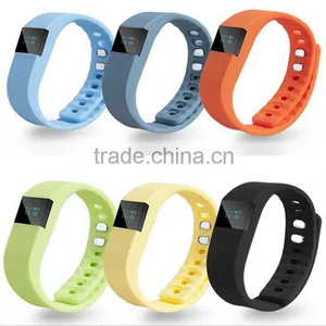 TW64 Wear Bluetooth Smart Gift Watches Sports Silicone Wristbands Pedometer Exercise Bracelets Free Pedometer 2016 thumbnail-1