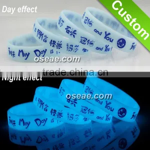 Personalized Glow in the Dark Wristbands With a Message thumbnail-1