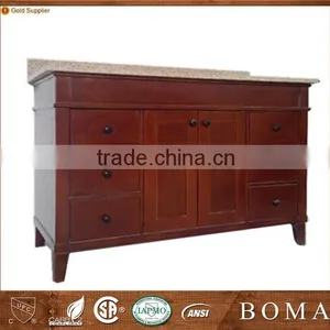 2016 Latest Modern Style Solid Wood Bathroom Vanity thumbnail-1