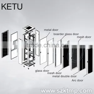32u Steel Network Data Cabinet thumbnail-3