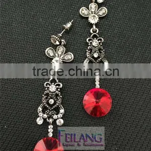 Retro Style Drop Red Jewelry Earrings Hypoallergenic Earrings thumbnail-1