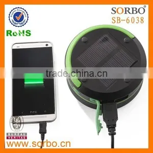 800mAh Rechargeale Led Solar Lantern USB Portable Outdoor Lamp thumbnail-3