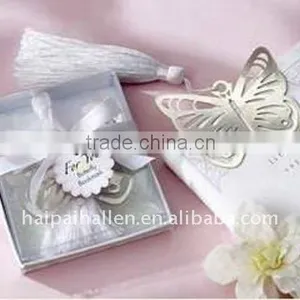 Butterfly"silver-metal Bookmark With White Silk Tassel thumbnail-1