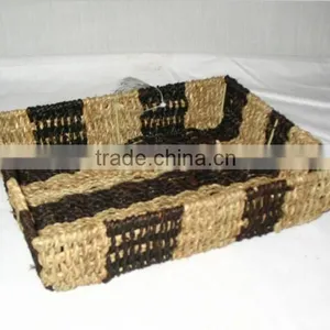 Handwoven Seagrass Storage Basket thumbnail-1