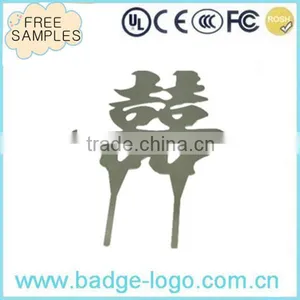 Chinese Character Lucky Design Metal Bookmark, Novelty Paperclip thumbnail-1