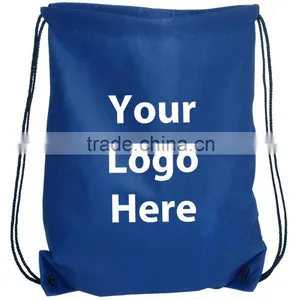 Econo String Backpack PROMOTIONAL PRODUCT / BULK / Branded With YOUR LOGO / CUSTOMIZED thumbnail-1