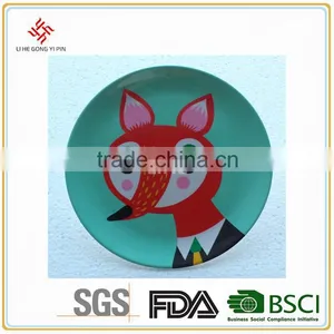 Promotional Round Halloween Printing Custom Dishes Cheap Melamine Plate thumbnail-1