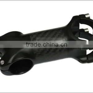 OEM No Logo Aluminium Plus 3K Carbon Fiber Bicycle Stem Rise Road Bicycle Accessories Bike Parts Black 90-110mm ST2341 thumbnail-4
