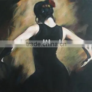 Hot Selling Woman Portrait Canvas Oil Painting for Wall Decor thumbnail-1