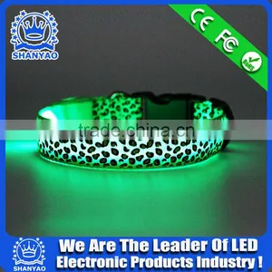 2015 Hot Selling Christmas LED Plastic Pet Collar With Leopard thumbnail-1