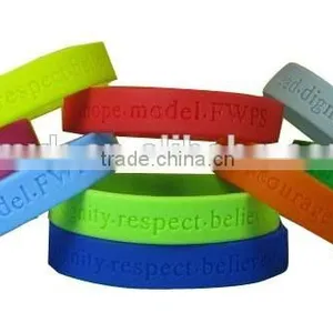 Fashion Silicone Bracelet Cheap Rubber Wristband thumbnail-1