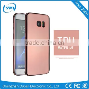 Wholesale China Golden Electroplating TPU Full Cover Case for Samsung S7 Edge Mobile Phone Back Cover thumbnail-1