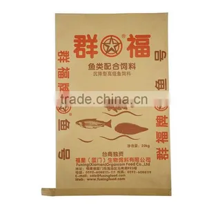 Side Gusset Plastic Compound Kraft Paper Bag 25kg Kraft Paper Sack With Pp Woven Film For Plastic Raw Material thumbnail-1