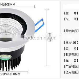 Led Celling Lamp,Beam Angle:120-160 Degree Dimmable 15W/10W LED Circular Celling Panel Lamp Button Cell Led Light thumbnail-1